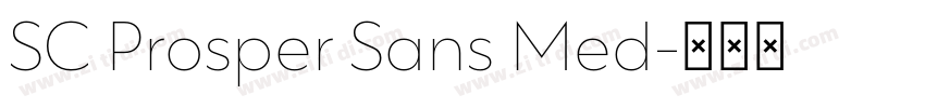 SC Prosper Sans Med字体转换